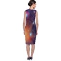 Galaxy Space Star Light Sleeveless Velvet Midi Dress View2