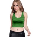 Green Seed Polka Racer Back Crop Top View1