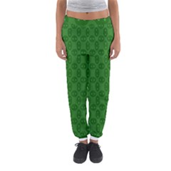 Green Seed Polka Women s Jogger Sweatpants by Mariart