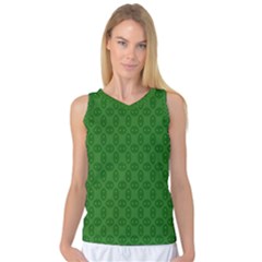 Green Seed Polka Women s Basketball Tank Top