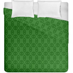 Green Seed Polka Duvet Cover Double Side (king Size)