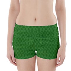 Green Seed Polka Boyleg Bikini Wrap Bottoms by Mariart