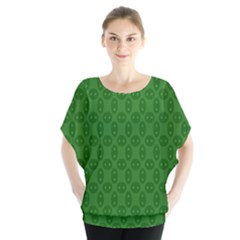 Green Seed Polka Blouse