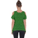 Green Seed Polka Cut Out Side Drop Tee View2