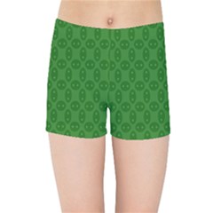 Green Seed Polka Kids Sports Shorts by Mariart