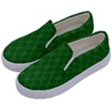 Green Seed Polka Kids  Canvas Slip Ons View2