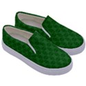 Green Seed Polka Kids  Canvas Slip Ons View3