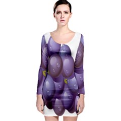 Grape Fruit Long Sleeve Bodycon Dress by Mariart