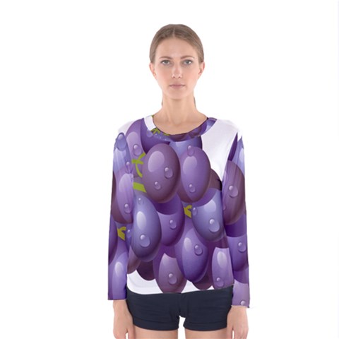 Grape Fruit Women s Long Sleeve Tee by Mariart