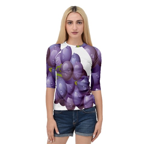 Grape Fruit Quarter Sleeve Raglan Tee by Mariart