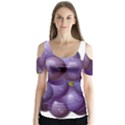 Grape Fruit Butterfly Sleeve Cutout Tee  View1