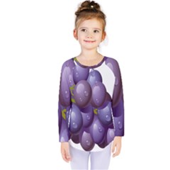 Grape Fruit Kids  Long Sleeve Tee