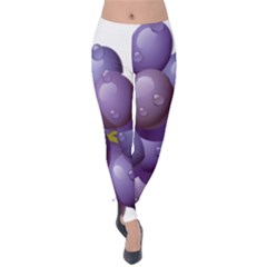 Grape Fruit Velvet Leggings