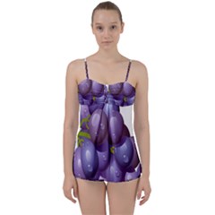 Grape Fruit Babydoll Tankini Set