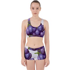 Grape Fruit Work It Out Sports Bra Set