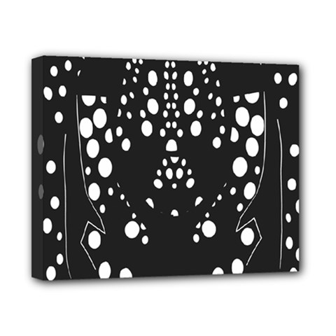 Helmet Original Diffuse Black White Space Canvas 10  X 8 