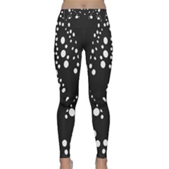 Helmet Original Diffuse Black White Space Classic Yoga Leggings by Mariart