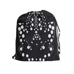 Helmet Original Diffuse Black White Space Drawstring Pouches (extra Large)