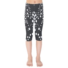 Helmet Original Diffuse Black White Space Kids  Capri Leggings 