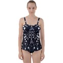 Helmet Original Diffuse Black White Space Twist Front Tankini Set View1