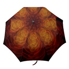 High Res Nostars Orange Gold Folding Umbrellas