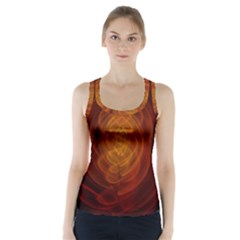 High Res Nostars Orange Gold Racer Back Sports Top