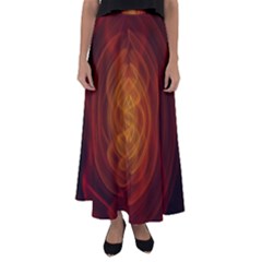 High Res Nostars Orange Gold Flared Maxi Skirt