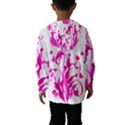 Heart Flourish Pink Valentine Hooded Wind Breaker (Kids) View2