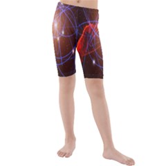 Highest Resolution Version Space Net Kids  Mid Length Swim Shorts by Mariart