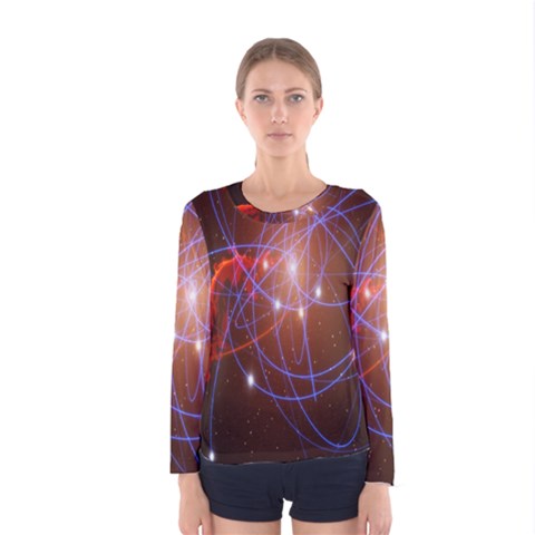 Highest Resolution Version Space Net Women s Long Sleeve Tee by Mariart