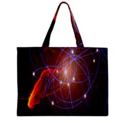 Highest Resolution Version Space Net Zipper Mini Tote Bag