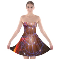 Highest Resolution Version Space Net Strapless Bra Top Dress by Mariart