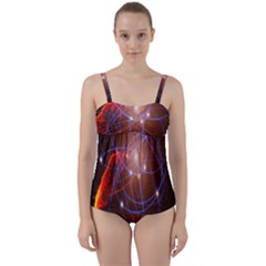 Highest Resolution Version Space Net Twist Front Tankini Set by Mariart