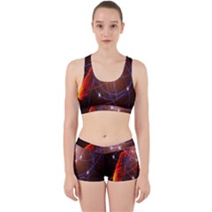 Highest Resolution Version Space Net Work It Out Sports Bra Set by Mariart