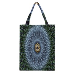 Hipnotic Star Space White Green Classic Tote Bag