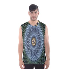 Hipnotic Star Space White Green Men s Basketball Tank Top