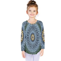 Hipnotic Star Space White Green Kids  Long Sleeve Tee