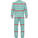 Horizontal Line Blue Red OnePiece Jumpsuit (Men)  View2