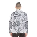 Grayscale Floral Heart Background Wind Breaker (Men) View2