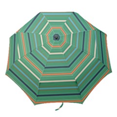 Horizontal Line Green Red Orange Folding Umbrellas by Mariart