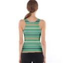 Horizontal Line Green Red Orange Tank Top View2