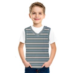 Horizontal Line Grey Blue Kids  Sportswear by Mariart