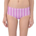 Line Pink Vertical Mid-Waist Bikini Bottoms View1