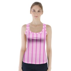 Line Pink Vertical Racer Back Sports Top