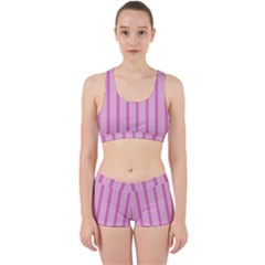 Line Pink Vertical Work It Out Sports Bra Set