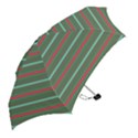 Horizontal Line Red Green Mini Folding Umbrellas View2