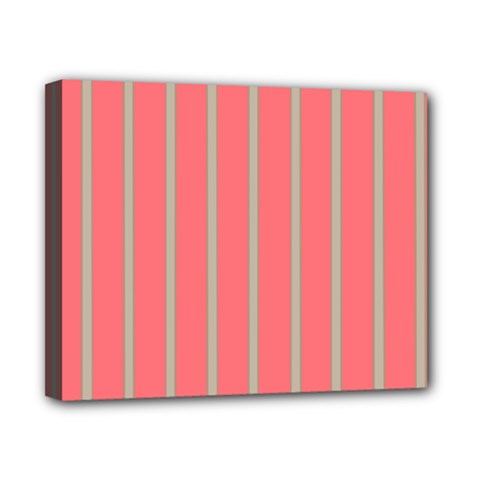 Line Red Grey Vertical Canvas 10  X 8 