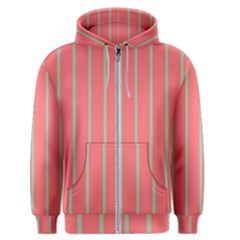 Line Red Grey Vertical Men s Zipper Hoodie by Mariart