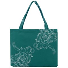 Leaf Green Blue Sexy Mini Tote Bag by Mariart