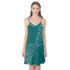 Leaf Green Blue Sexy Camis Nightgown by Mariart